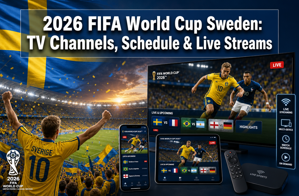 2026 FIFA World Cup in Sweden: TV Channels, Match Schedule & Live Streams