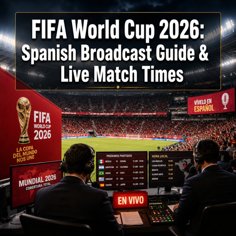 FIFA World Cup 2026: Spanish Broadcast Guide & Live Match Times