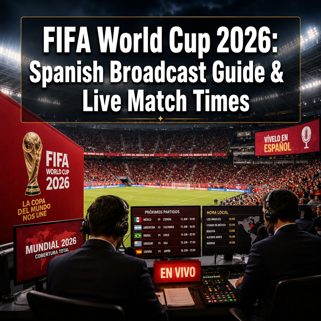 FIFA World Cup 2026: Spanish Broadcast Guide & Live Match Times