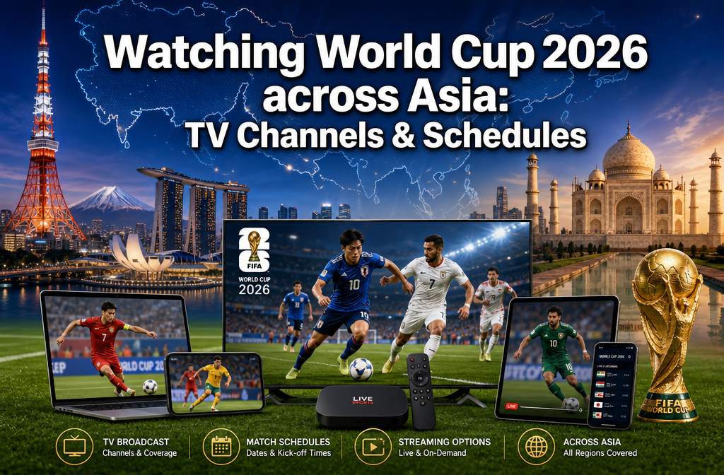 Watching World Cup 2026 across Asia