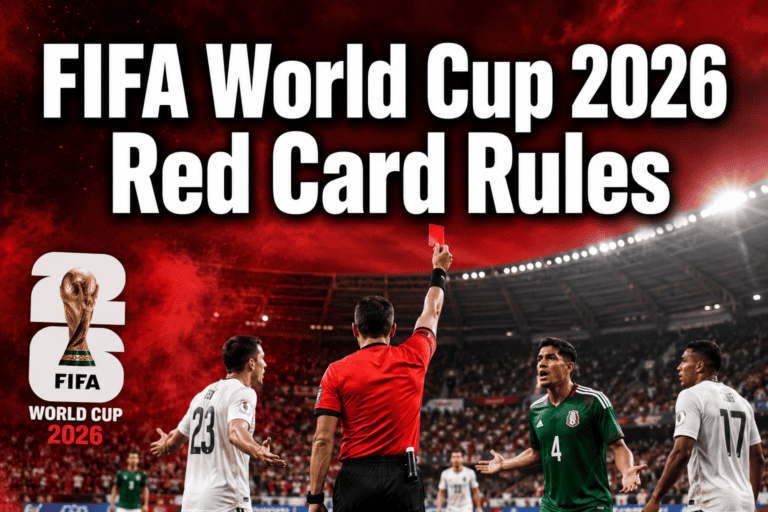 FIFA World Cup 2026 Red Card Rules: Complete Guide to Disciplinary Actions