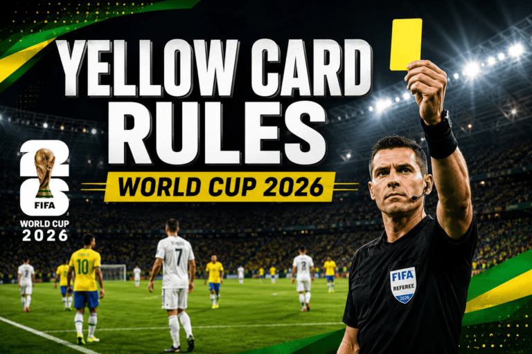 How Many Yellow Cards Before Suspension FIFA World Cup 2026